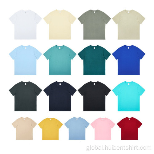 Short Sleeve Compression Shirt Basic print on demand 220g heavyweight men's T-shirt Factory